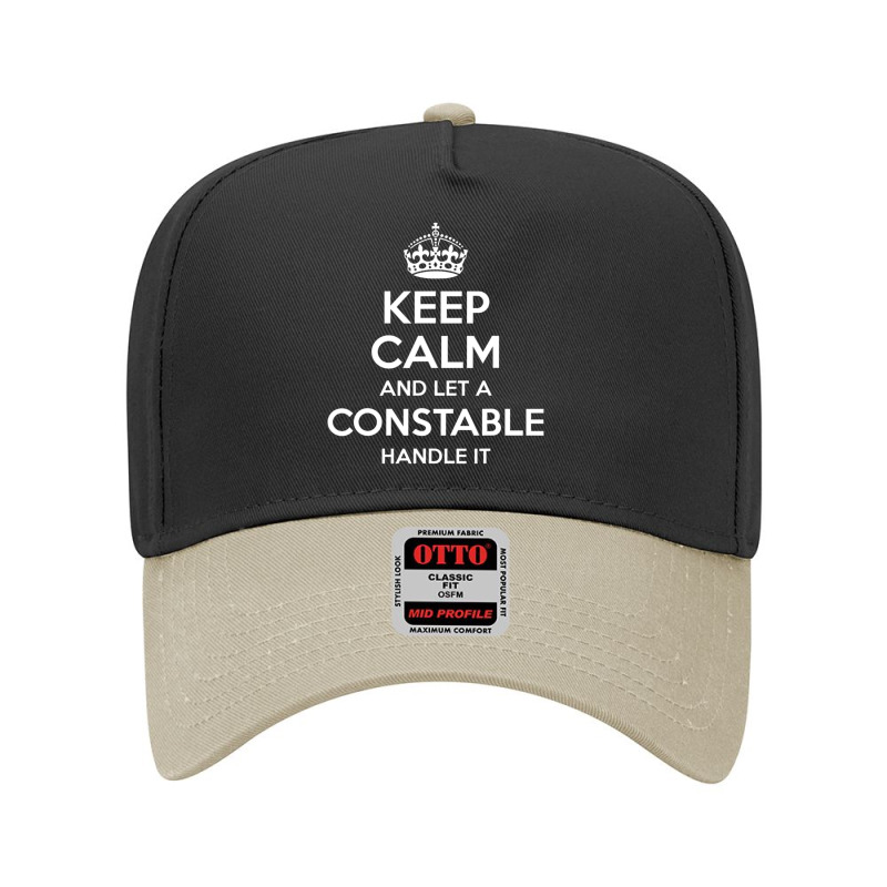 Constable Job Title Profession Birthday Work Adjustable Baseball Cap | Artistshot