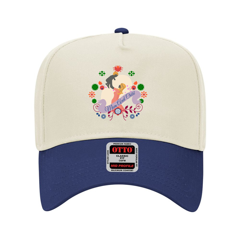 Mom And Child  T Shirts Fitted Adjustable Baseball Cap | Artistshot