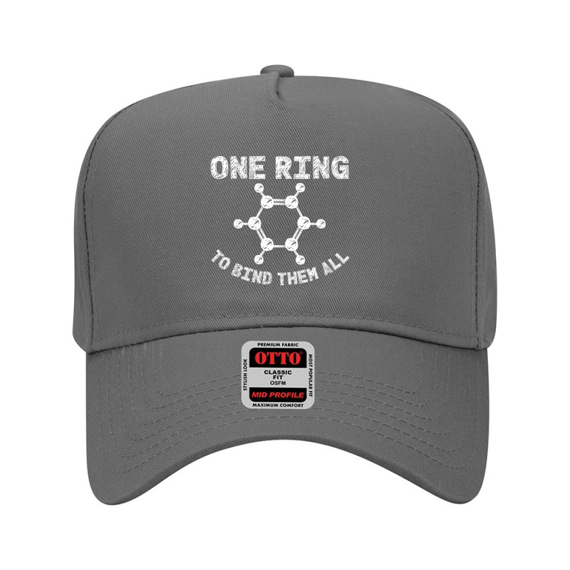 Ring To Bind Them All Chemistry Benzene Ring Molecule Bond Adjustable Baseball Cap by cm-arts | Artistshot