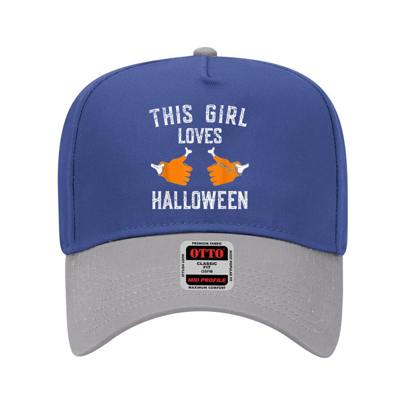 This Girl Loves Happy Halloween Costume Funny For Women Adjustable Baseball Cap | Artistshot