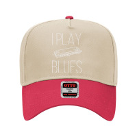 Harmonica I Play Blues I Mouth Organ Musician Adjustable Baseball Cap | Artistshot