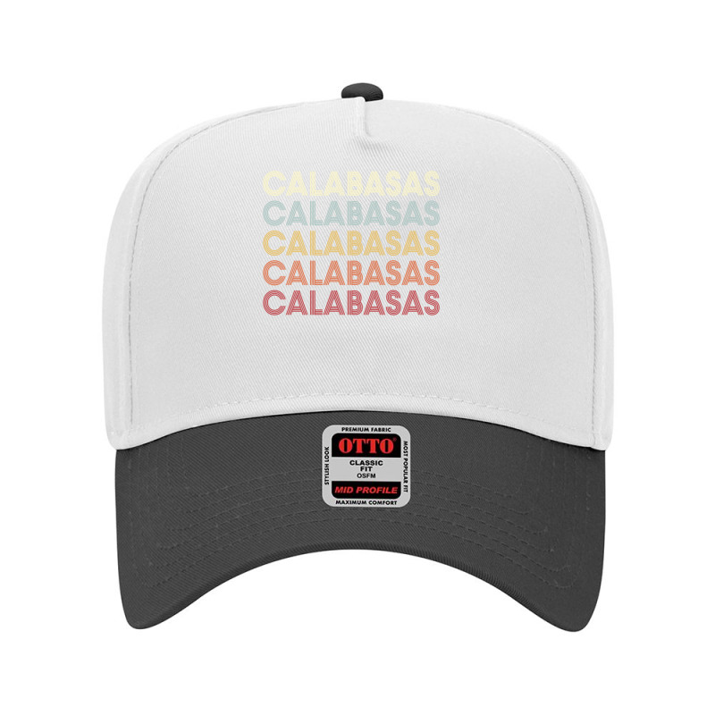 Calabasas California Calabasas Ca Retro Vintage Text Long Sleeve T Shi Adjustable Baseball Cap by cm-arts | Artistshot