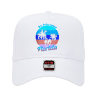 Don Pedro Island Florida Retro Tropical Palm Trees Vacation Tank Top Adjustable Baseball Cap | Artistshot