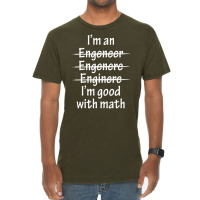 I Am Good With Math Vintage T-shirt | Artistshot