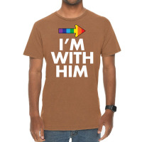 I Am With Him Vintage T-shirt | Artistshot