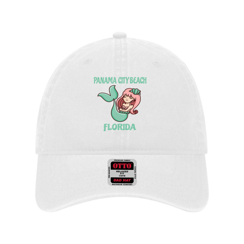 Panama City Beach Cute Mermaid Themed Dyed Cap by Min01 | Artistshot