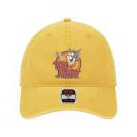 Tom And Jerry Water Damaged Colors Dyed Cap | Artistshot