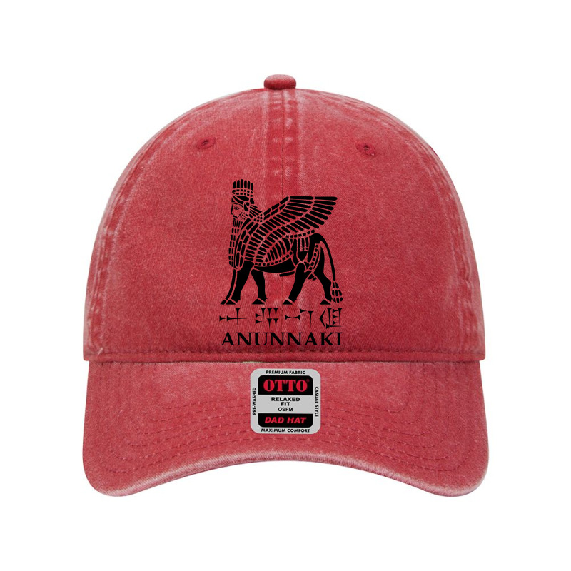 Anunnaki, Lamassu, Cuneiform Text, (blackwhite) Dyed Cap by cm-arts | Artistshot