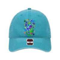 Marine Biologist Ocean Life Drawing Seahorse Dyed Cap | Artistshot