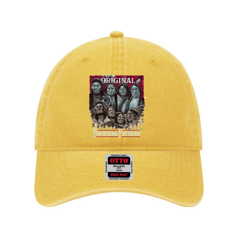 The Original Founding Fathers Mount Rushmore  Native American Indian C Dyed Cap | Artistshot