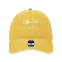 Pastor Definition Empowered By Holy Spirit   Church Preacher Premium T Dyed Cap | Artistshot