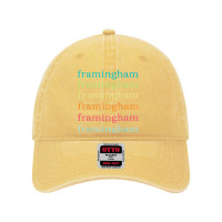 Framingham Massachusetts (ma) Cute And Colorful Text Dyed Cap | Artistshot