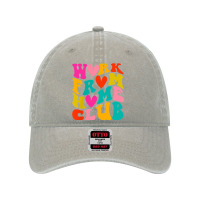 Work From Home Club (front Back) Dyed Cap | Artistshot