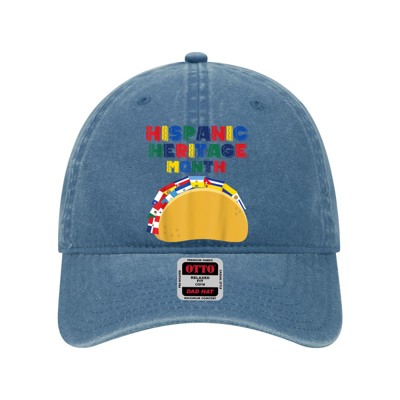 Hispanic Heritage Month Funny Tacos Latin American Countries Dyed Cap by RandiCrystalGraber | Artistshot