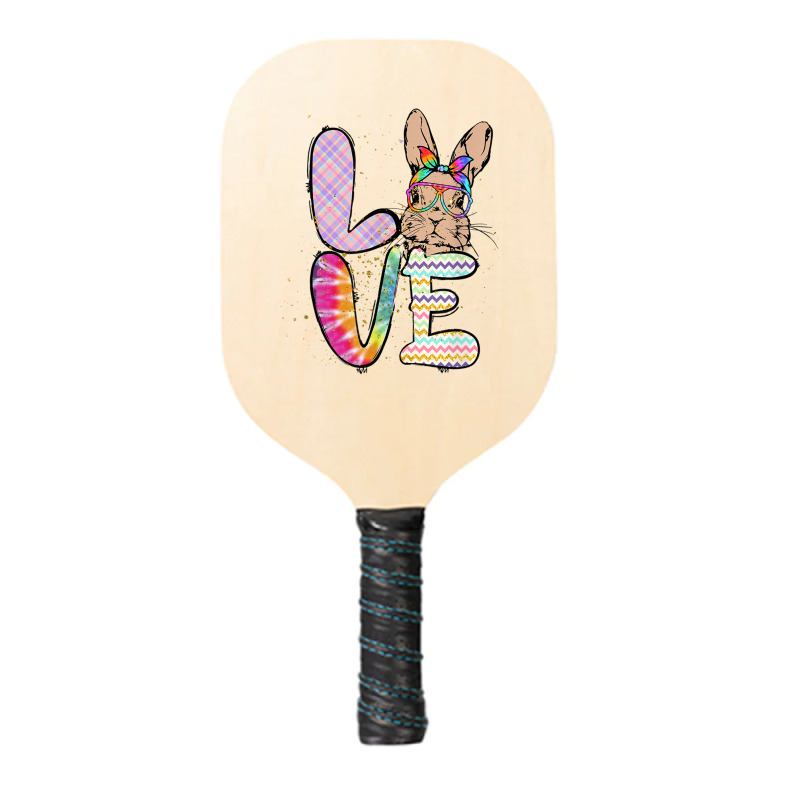 Funny Easter Bunny With Glasses For Women And Rabbit Lover T Shirt Pickleball Paddle by cm-arts | Artistshot