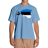 Flag Map Of Estonia Urban Heavy T-shirt | Artistshot