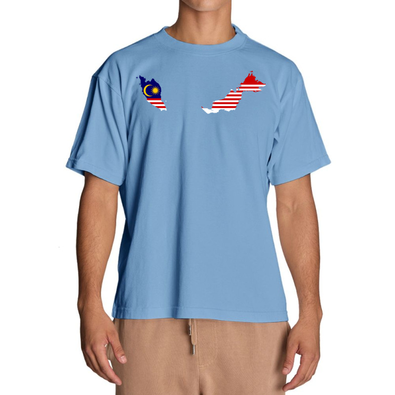 Flag Map Of Malaysia Urban Heavy T-shirt by SamaraMcCullou | Artistshot