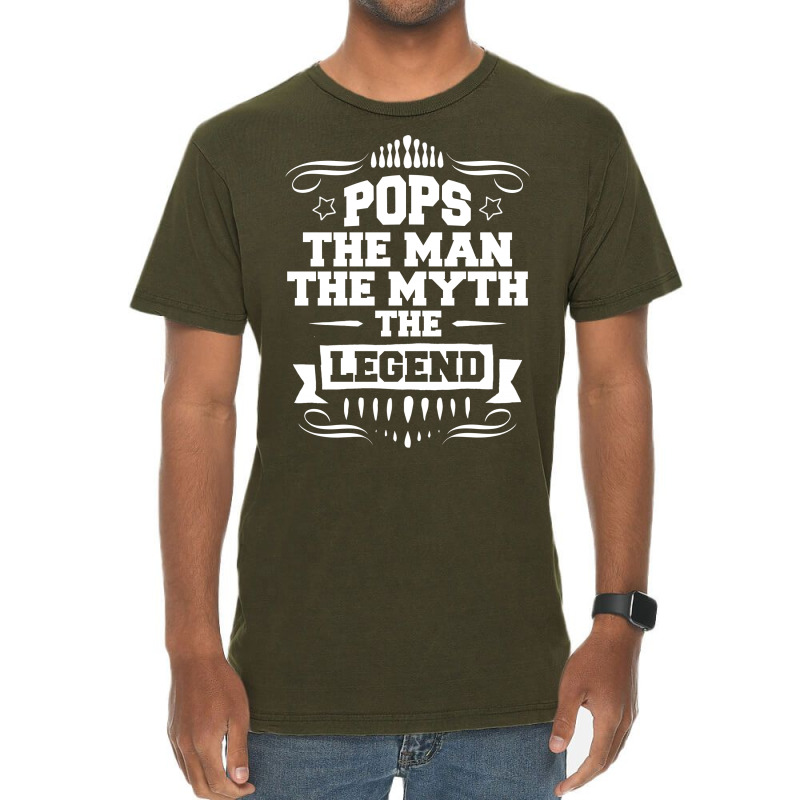 Pops The Man The Myth The Legend Vintage T-shirt | Artistshot