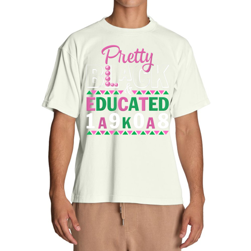 Pretty Black And Educated J15 Founder's Day Aka Women Urban Heavy T-shirt | Artistshot