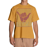 Vintage Shaka Samoa Samoan Beach Sunset Surfer Urban Heavy T-shirt | Artistshot