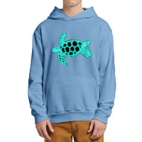 Neon Sea Turtle Urban Pullover Hoodie | Artistshot