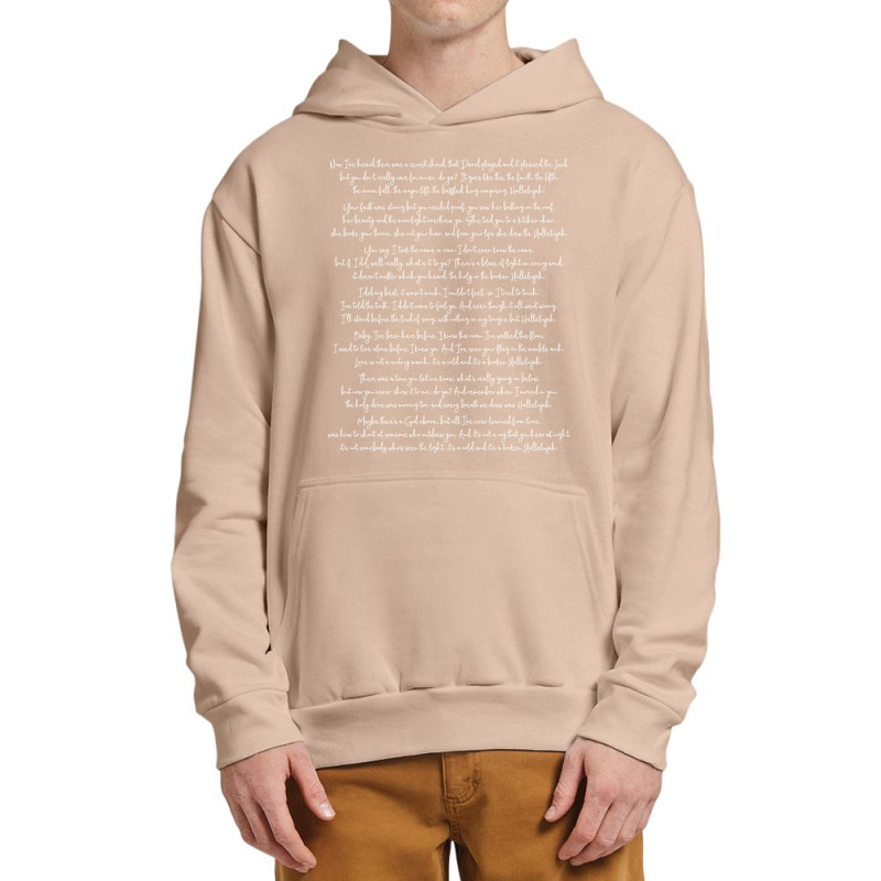 Hallelujah Leonard Cohen (lyrics) Urban Pullover Hoodie | Artistshot