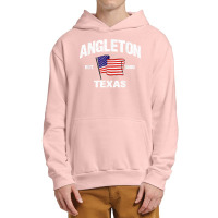 Angleton Texas Tx Usa Stars & Stripes Vintage Style Urban Pullover Hoodie | Artistshot