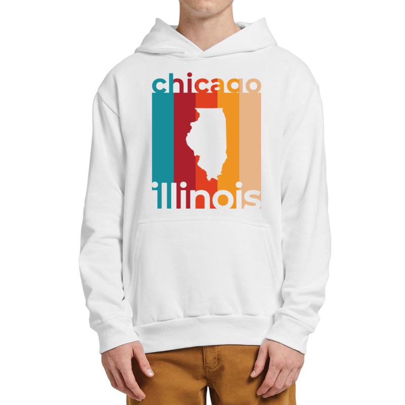 Chicago Illinois Retro Urban Pullover Hoodie by TerriBeverly | Artistshot