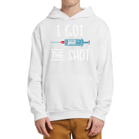 I Got The Shot V Vaccinated 2020 2021 Pro Vaccine Urban Pullover Hoodie | Artistshot