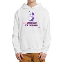 Bunny Memes Cute Kawaii Art I Work Hard For The Purple Bunny Urban Pullover Hoodie | Artistshot