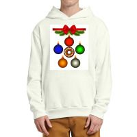 Christmas  Multi Coloured Ornaments Amp Baubles Urban Pullover Hoodie | Artistshot