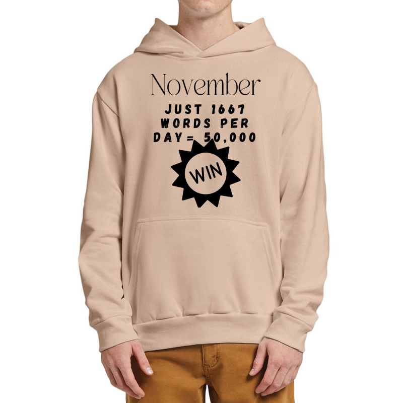 November Write Your Novel Design For Authors Urban Pullover Hoodie by DemetriusWatkinsSr | Artistshot