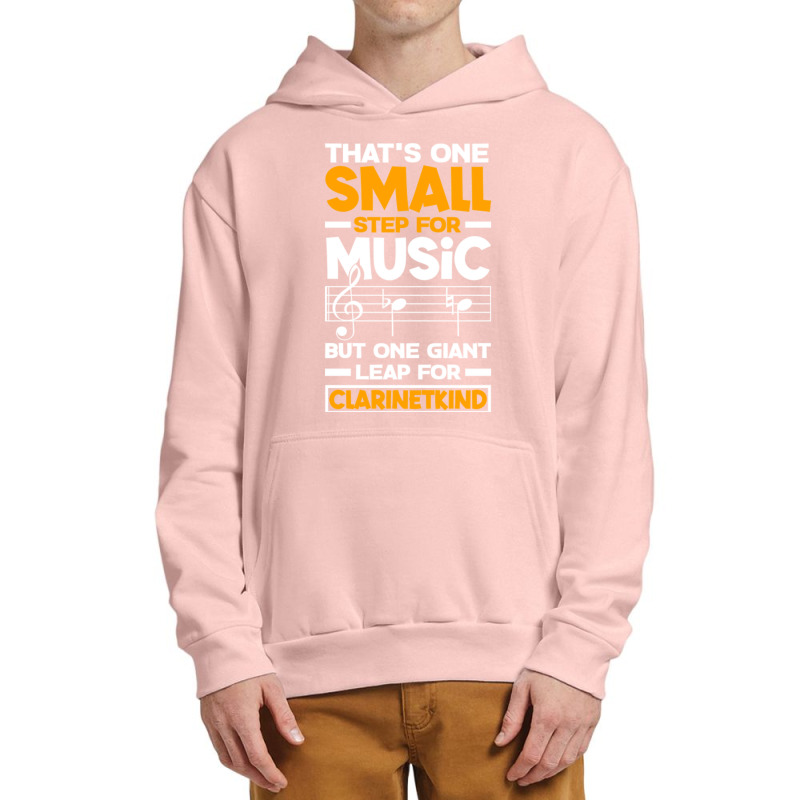 Bass Clarinet Clarinetist Clarinet Player One Small Step Pun Urban Pullover Hoodie by TresaHollen | Artistshot