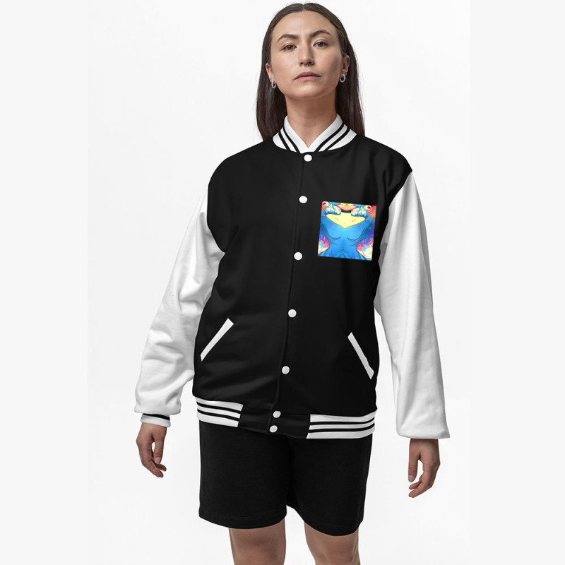 Aesthetic Glitch Girl Bomber Jacket | Artistshot