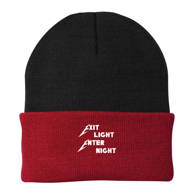 Exit Night Enter Light Heavy Metal Design Beanie by WayneDavid | Artistshot