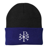 Chi Rho Christogram Greek Good Chrismon Jesus Christ Beanie | Artistshot