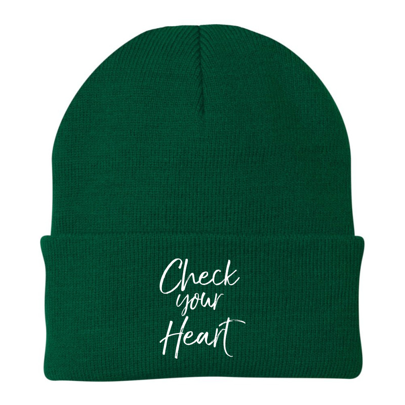 Christian Discipleship Gift Check Your Heart Beanie | Artistshot