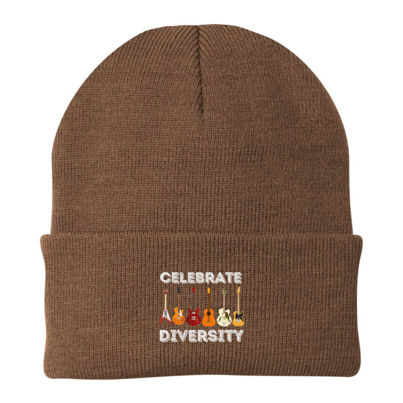 Celebrate Diversity Guitar Lover & Guitarist Beanie | Artistshot