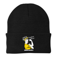 Endometriosis Warrior Unbreakable Awareness Beanie | Artistshot