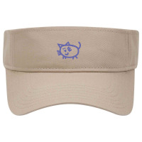 Very Peri Periwinkle Blue Line Kitty Cat Visor Hat | Artistshot