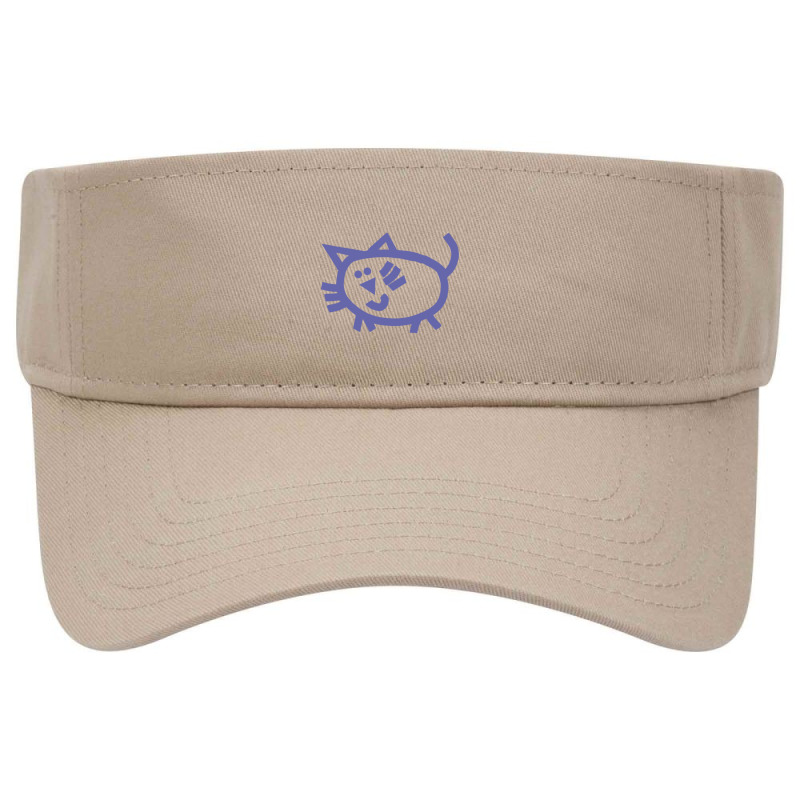 Very Peri Periwinkle Blue Line Kitty Cat Visor Hat | Artistshot