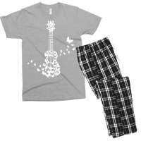 Ukulele Gift T  Shirt A Four String Ukulele Instrument With Beautiful Men's T-shirt Pajama Set | Artistshot