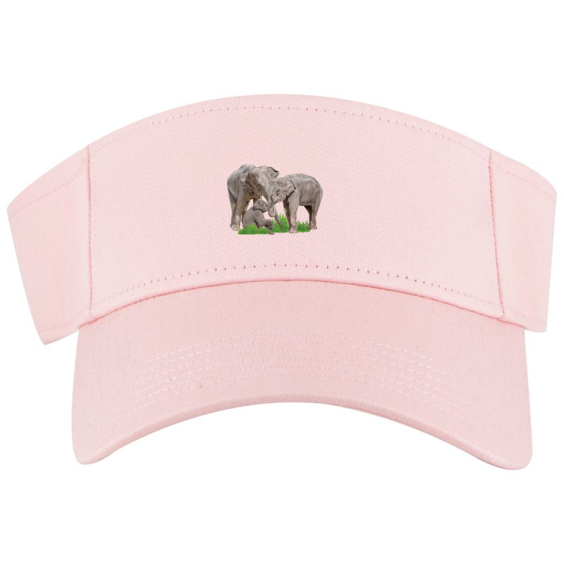 Elephant Family Zookeeper Zoologist Wildlife Safari Lover Visor hat by Koyanho62 | Artistshot