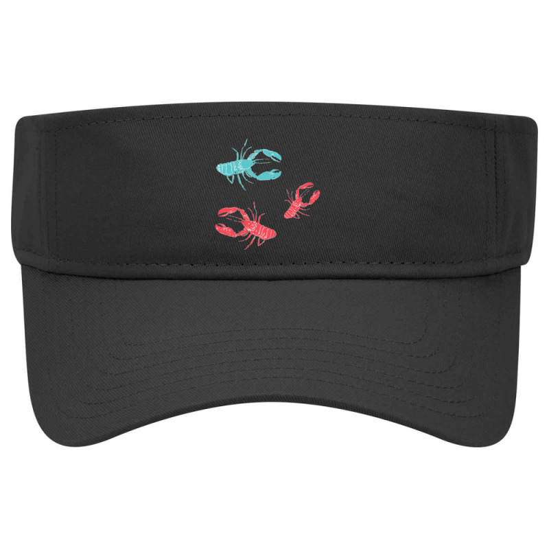 Lobsters Crustacean Core Visor Hat | Artistshot