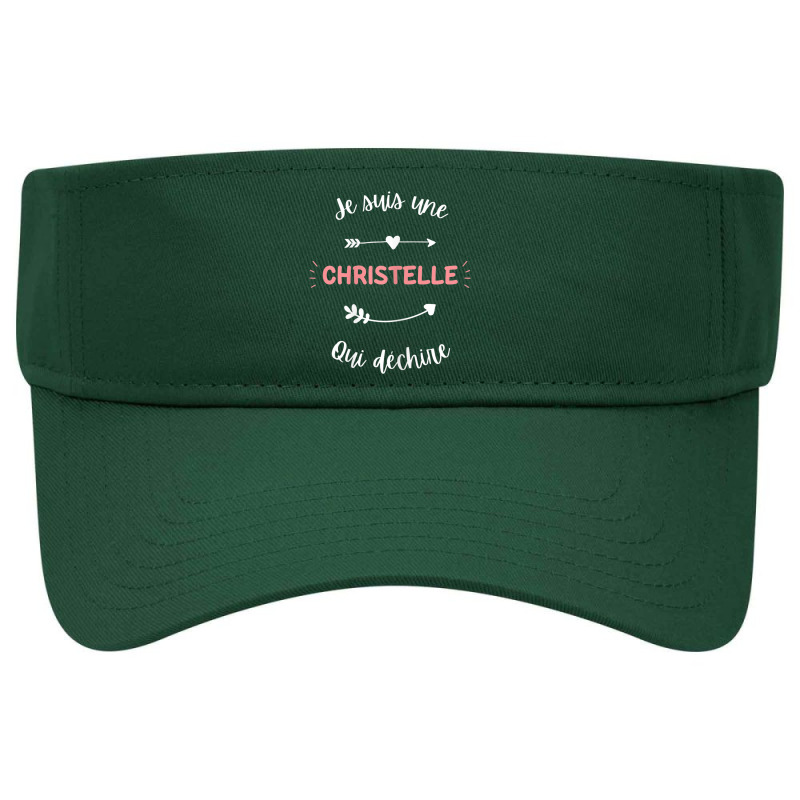 Womens Prénom Humoristique Je Suis Une Christelle Qui Déchire Visor Hat | Artistshot