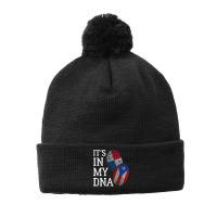 It's In My Dna Panamanian Puerto Rican Panama Puerto Rico T Shirt Pom Pom Beanie | Artistshot