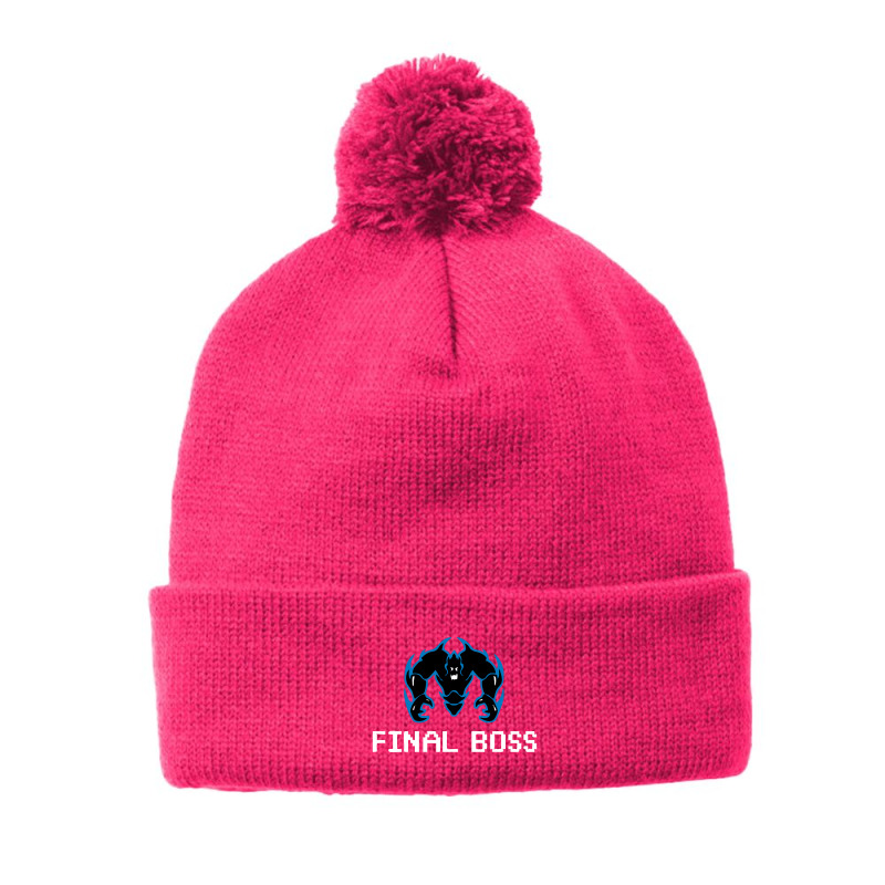 Final Boss Team Pom Pom Beanie by kolatian | Artistshot