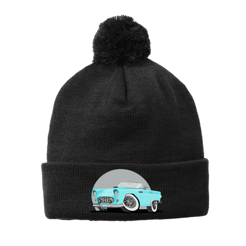 55 Thunderbird Pom Pom Beanie | Artistshot