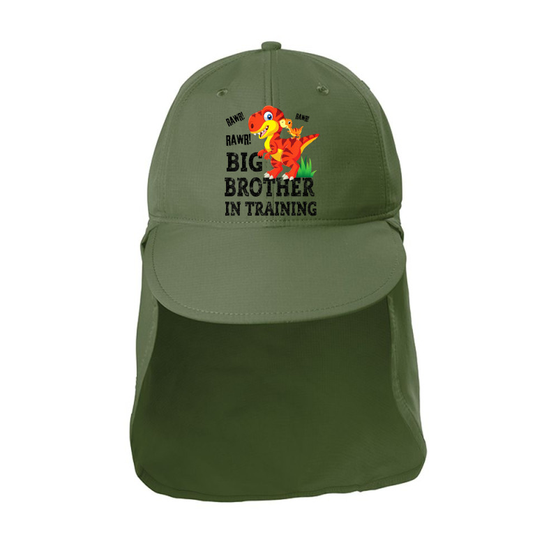 Kids Big Brother In Training Dinosaur T Rex Rawr Announcement Sun Shade Cap | Artistshot