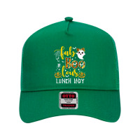 Leopard Fab Boo Lous Lunch Lady Team Teacher Spooky Season Mesh Back Trucker Hat | Artistshot